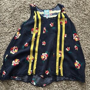 Johnny Was ladies Floral Sleeveless tank swing Top medium